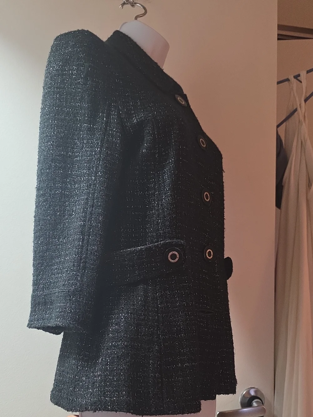 $426 Vtg Tory Burch Wool Fall Winter Knitwear Collection Retired Coat 31082509